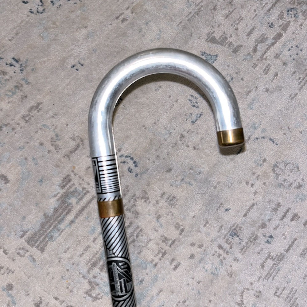 1934 Chicago World's Fair Souvenir Walking Cane - Century of Progress - Aluminum